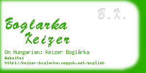 boglarka keizer business card